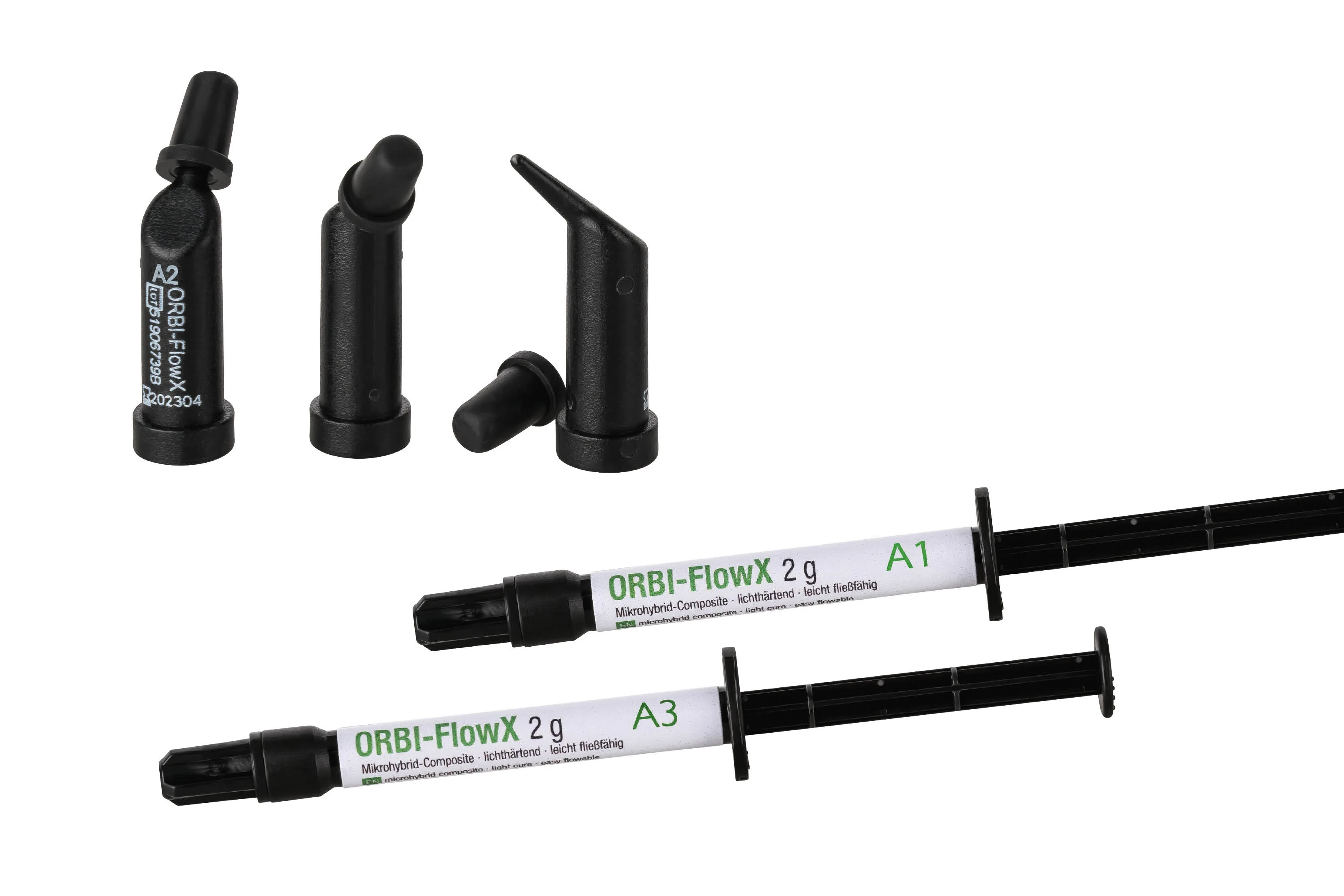 ORBI-FlowX, Komposit, fließfähig, röntgenopak, A2, 2 Spritzen à 2 g