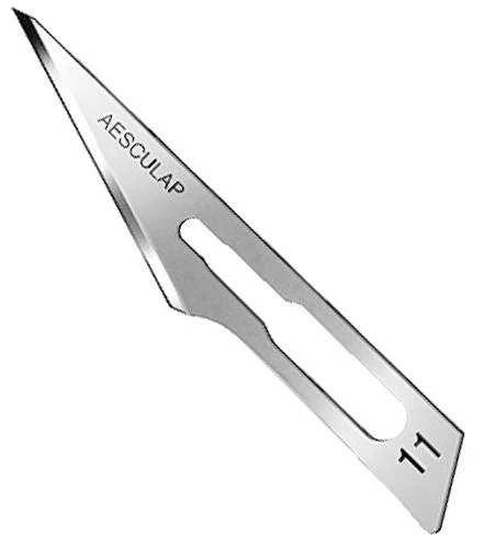 Skalpellklingen, Figur 11, steril, Packung à 100 Stück