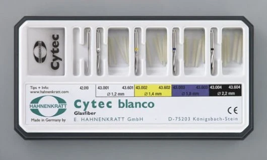Cytec blanco Wurzelstifte, 2,2 mm, schwarz, Packung à 10 Stück