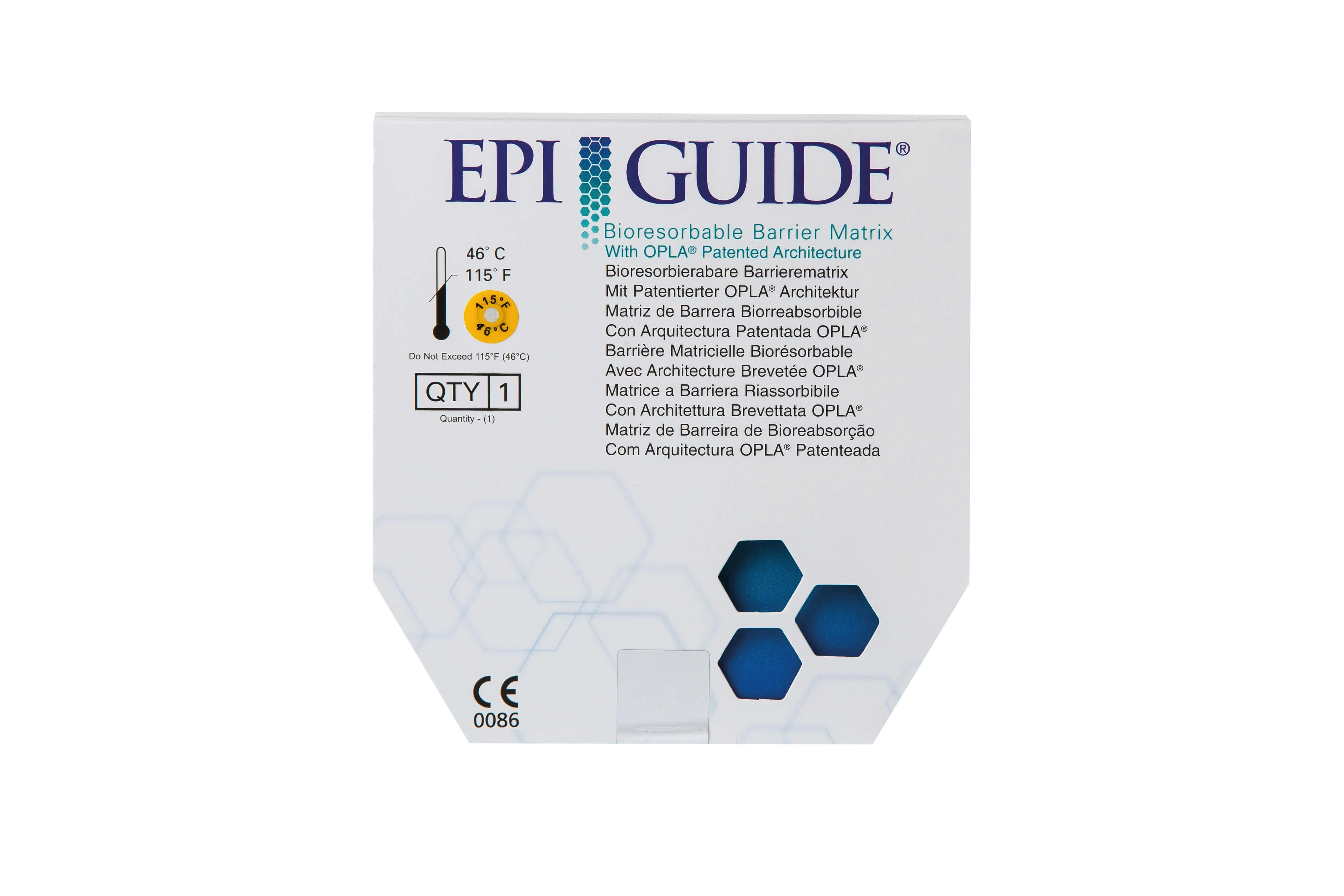 Epi-Guide, 18 × 30 mm, Membran für GTR und GBR, Packung à 1 Stück