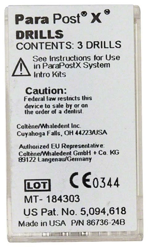 ParaPost Bohrer, braun, .036", Ø 0,90 mm, 3 Stück