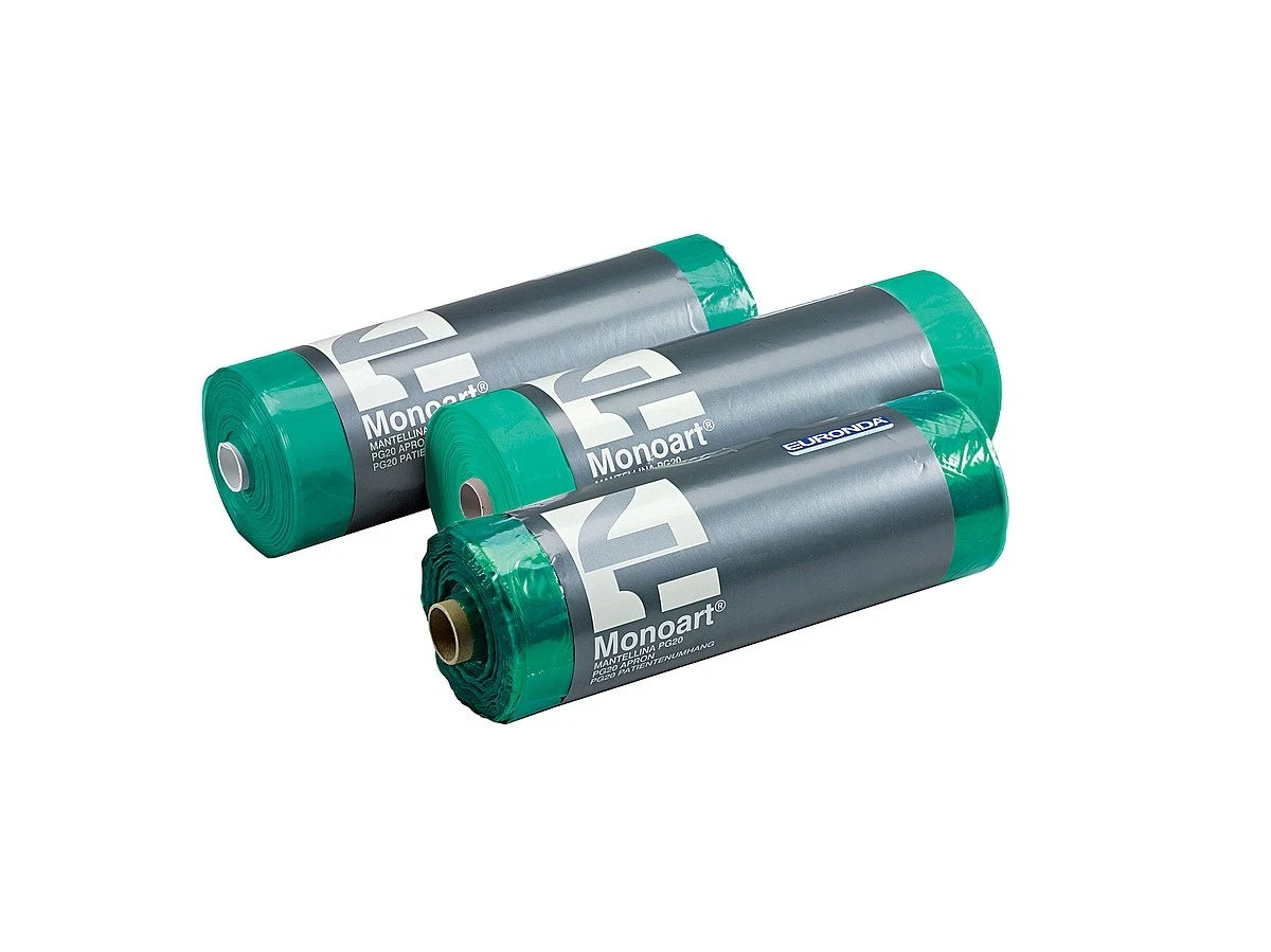 Monoart Patientenumhänge, Kunststoff grün, 200 Stück