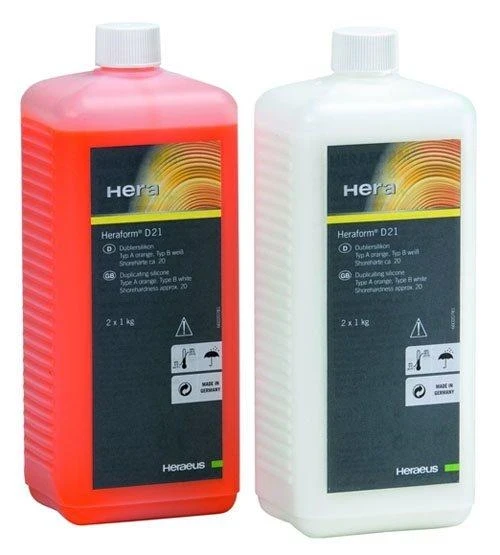 Heraform Silikon-Doubliermasse, Packung 2 x 3 kg