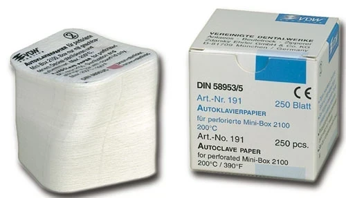 Mini-Box 2100 Autoklavierpapier Nr.191, Packung 250 Blatt