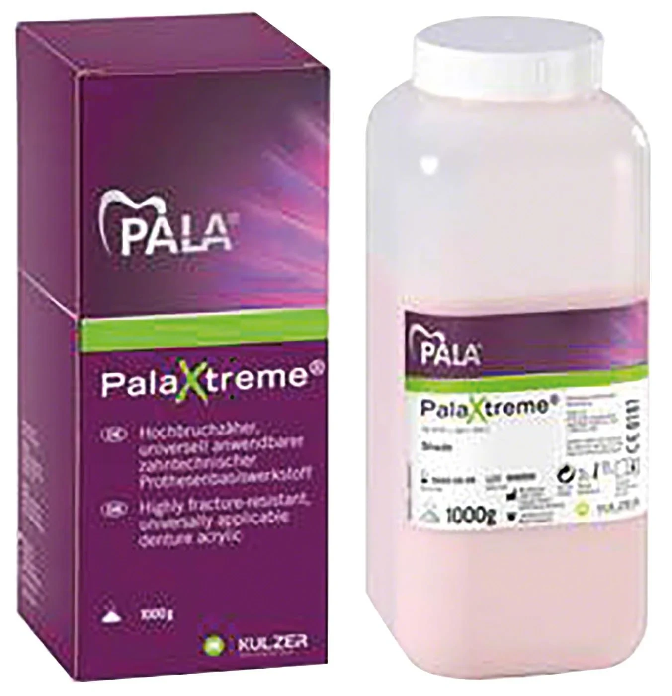 PalaXtreme Pulver, Prothesenkunststoff, kaltpolymerisierend, rosa, Packung à 1 kg