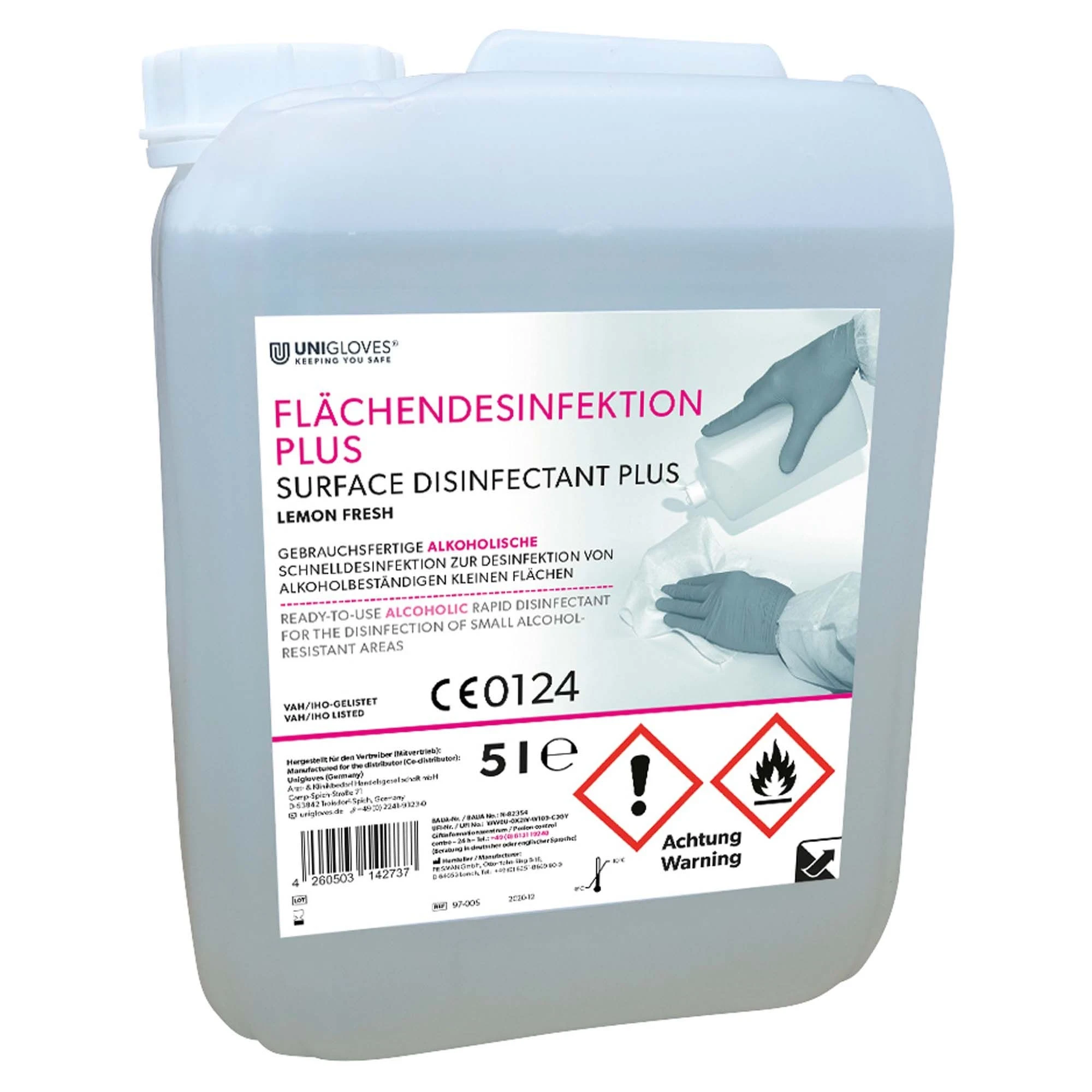 Flächendesinfektion Plus, Lemon Fresh, Kanister à 5 Liter