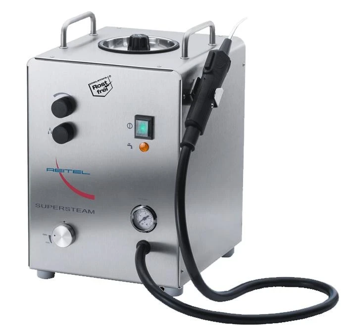 Supersteam, Dampfstrahlgerät, Typ zur manuellen Befüllung, Höhe 420 mm, Breite 300 mm, Tiefe 350 mm, Tankvolumen 5 l, Gewicht 15 kg, 1 Gerät