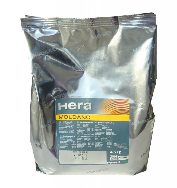 Moldano, Modellherstellung, 30 ml : 100 g, Klasse 3, Farbe blau, Hartgips, Beutel 4,5 kg
