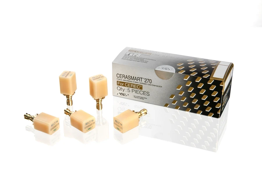 Cerasmart 270, Restauration, Typ Block, Hybridkeramik, LT, Farbe A3, Größe 14, 5 Stück, geeignet für Cerec