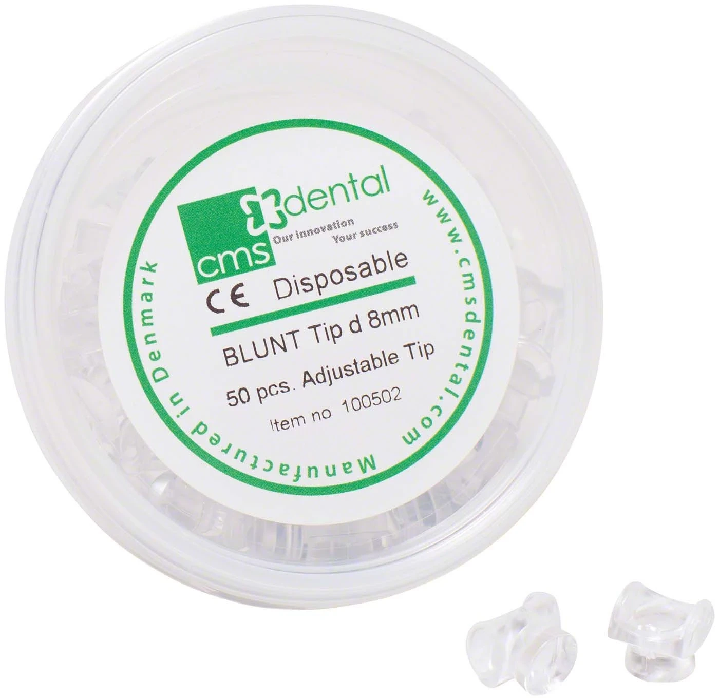 Blunt Tips, FotoSan 630 u. FlashMax P3, Ø 8 mm, Packung 50 Stück