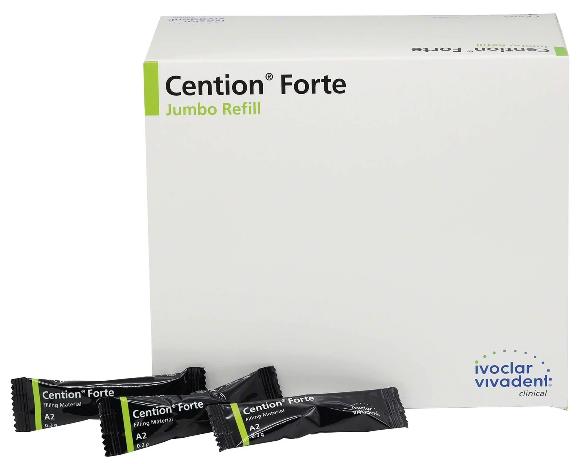 Cention Forte, Füllungsmaterial, selbsthärtend, röntgenopak, A2, 100 Kapseln à 0,3 g