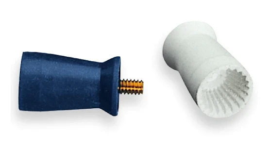 Young Prophylaxekelch, Typ Ribbed, lang, weich (grau), Screw-Type zum Aufschrauben, 720 Stück