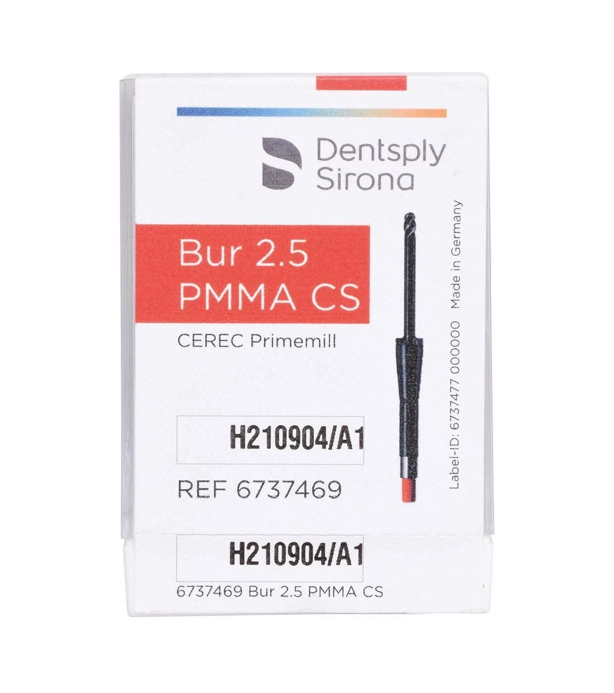 Cerec Primemill Bur, Fräser, Pmma Cs, ⌀ 2,5 mm, Packung à 3 Stück