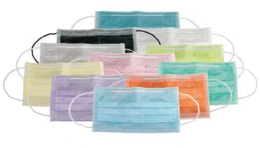 Mundschutz Monoart Pro 3, 50 St./Pck., Typ II 3-lagig, lagunablau, 1 Packung à 50 Stück