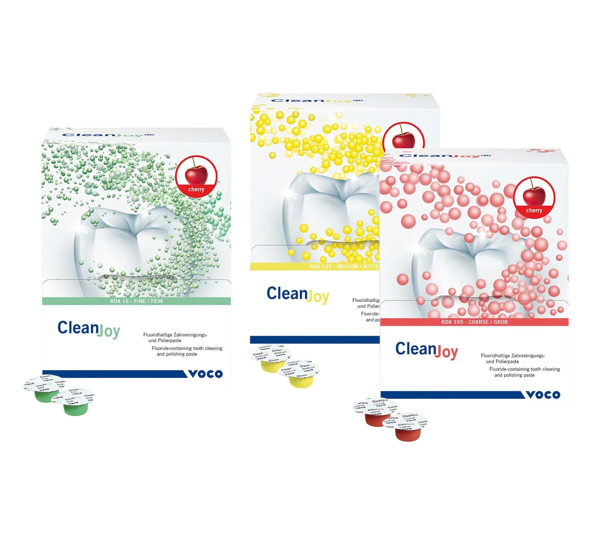 CleanJoy Polierpaste, Cherry, fein, grün, SingleDose à 200 Stück