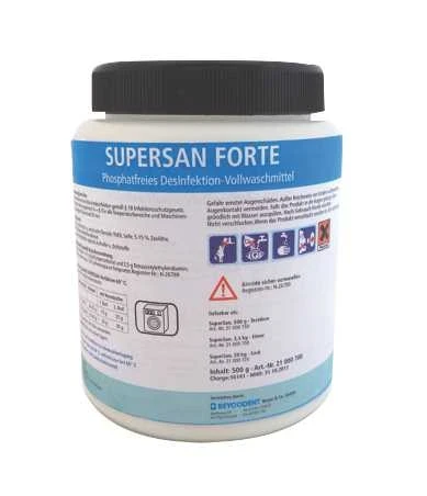 SuperSan forte 500g, Desinfektions-Vollwaschmittel, Größe: 500g Dose