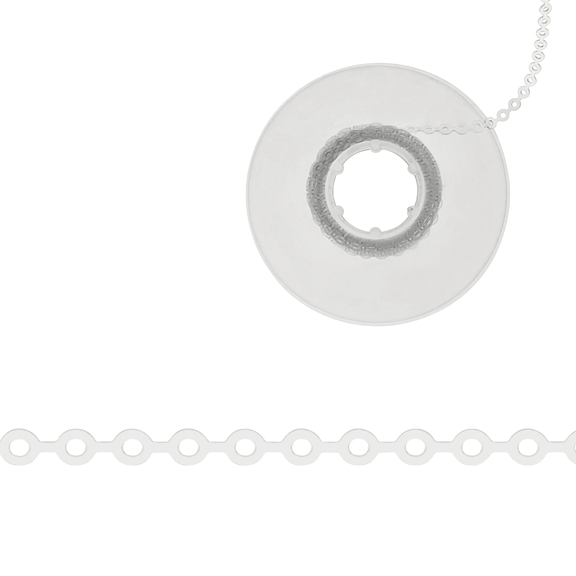 Happy-Elastics Kette auf der Rolle 4,4 mm transparent