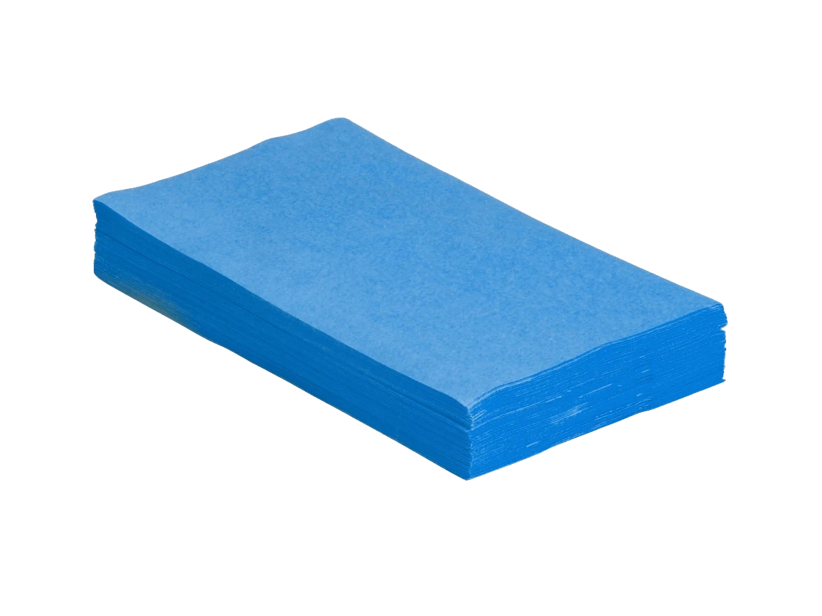 Monoart Trayfilterpapier für Normtrays, 18 × 28 cm, capriblau, Packung à 250 Blatt