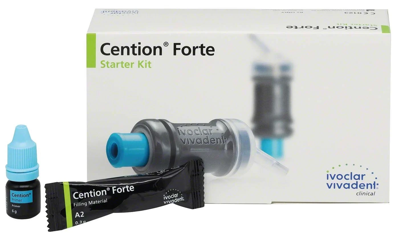Cention Forte Starter Kit, Füllungsmaterial, selbsthärtend, röntgenopak, A2, Set, Packung à 1 Set