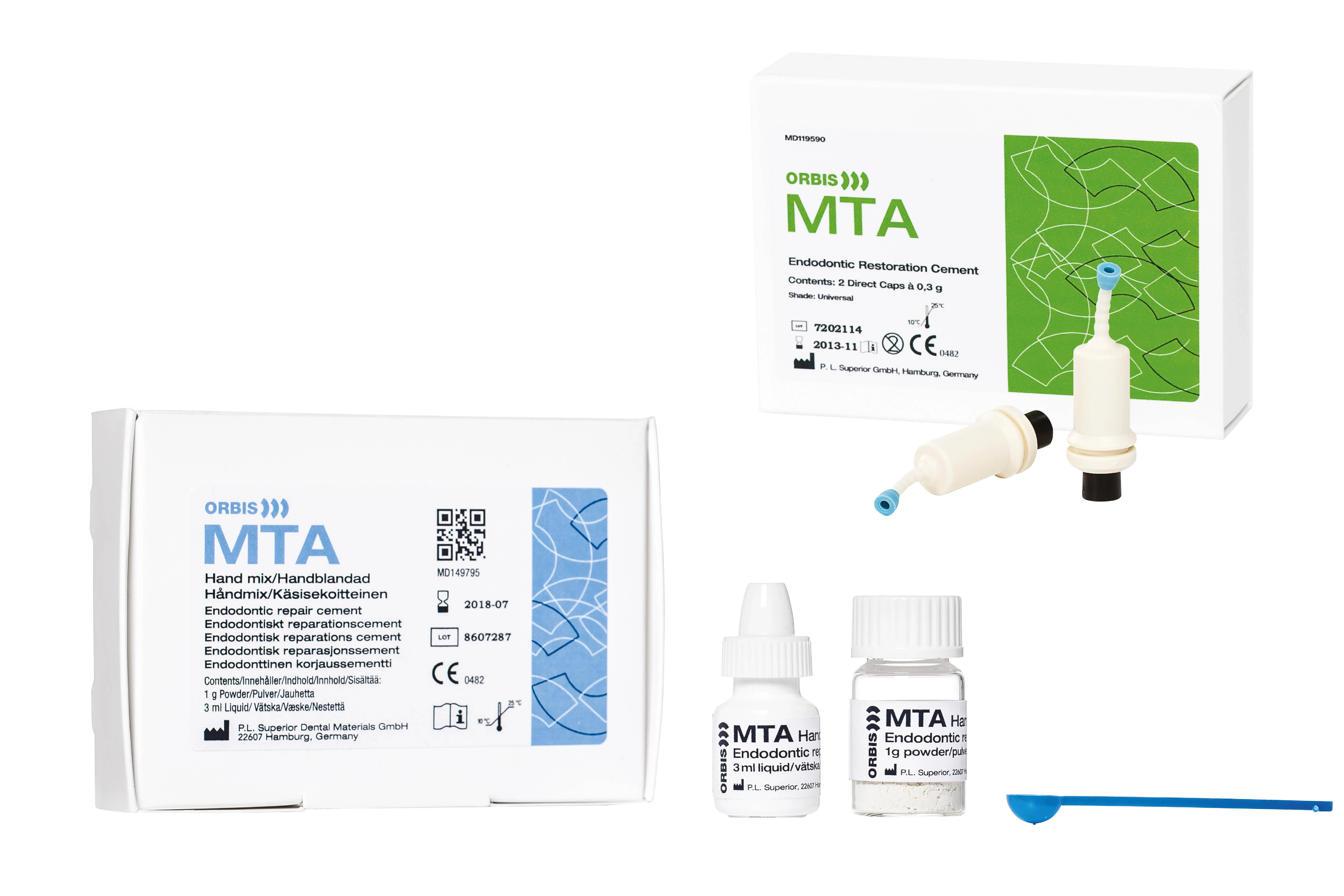 ORBIS MTA Zement Kapseln, endodontischer Reparatur-Zement, Kapseln 2 x 0,3 g