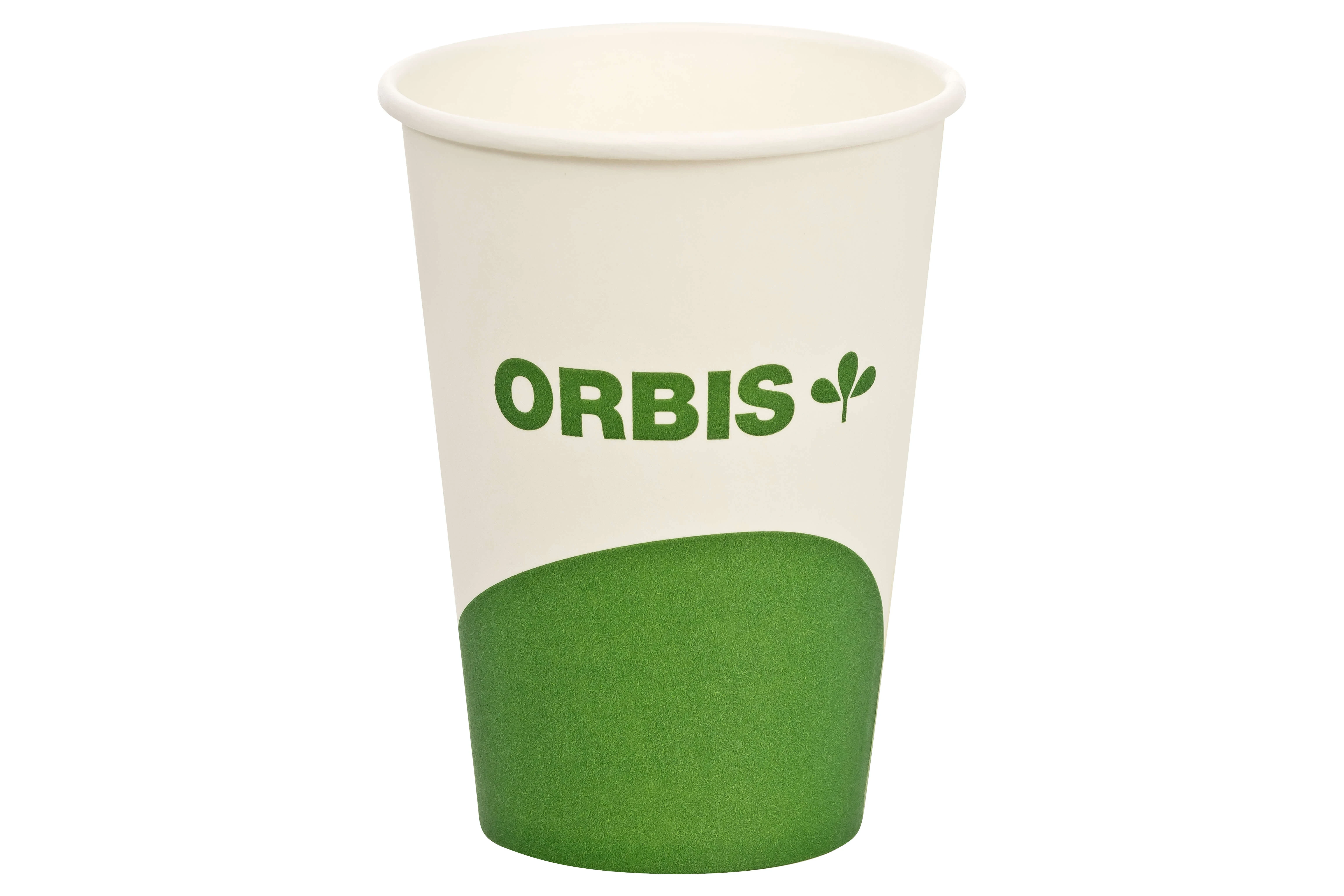 ORBIS-Green Mundspülbecher, Hartpapier, PLA Beschichtung, Einmalartikel, weiß, 180 ml, Karton 500 Stück