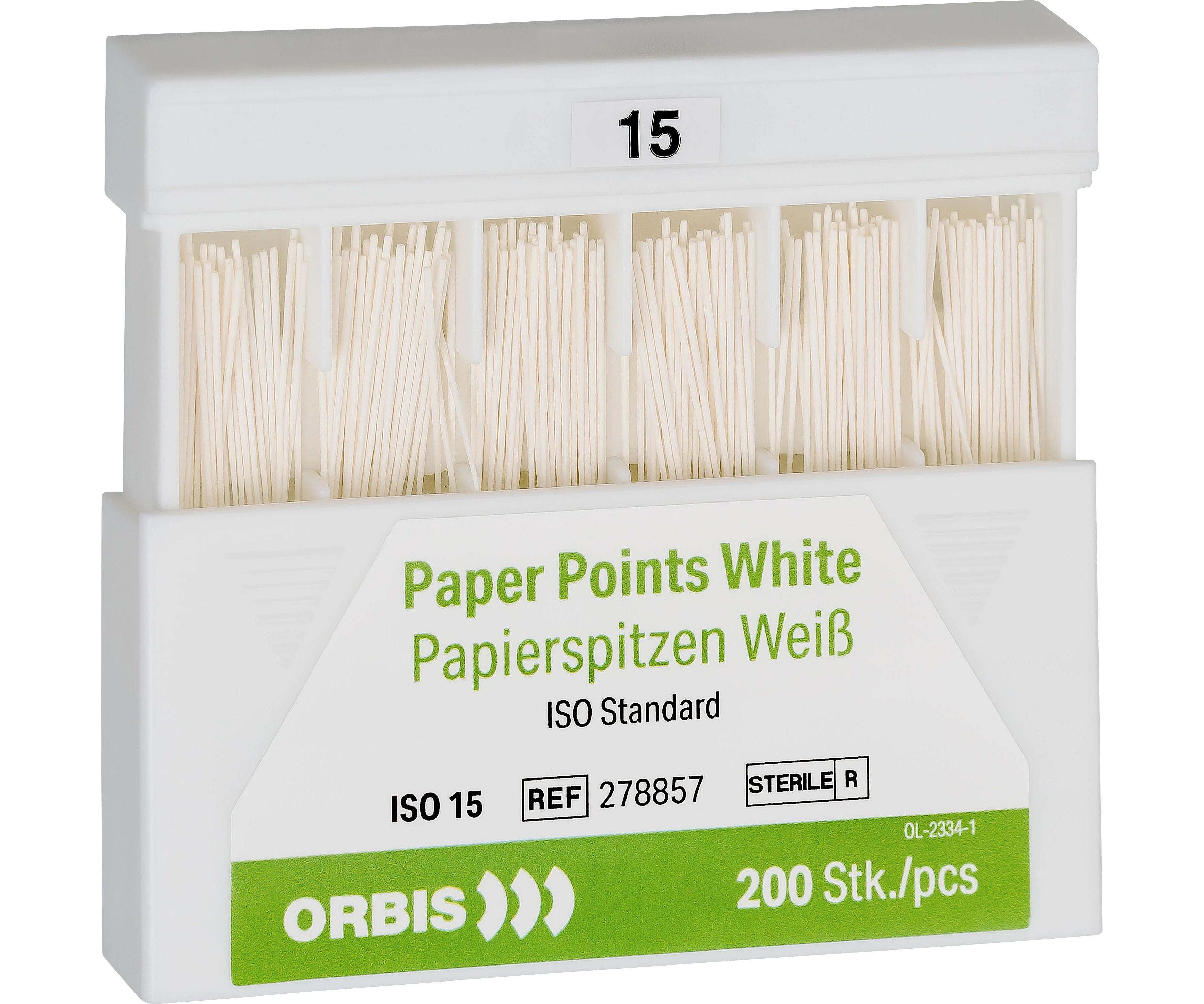 Papierspitzen, weiß | Papierspitzen, 28 mm, 020, Packung 200 Stück