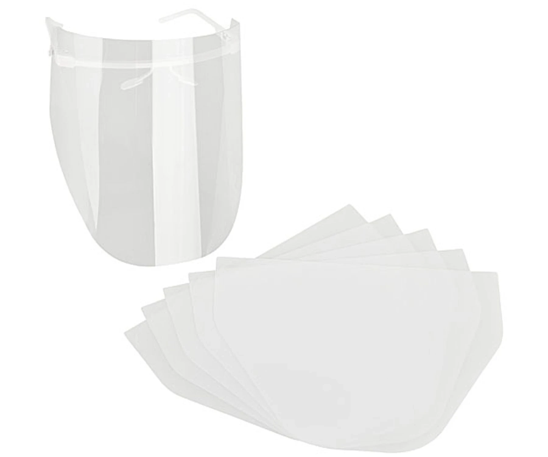 Schutzvisier Brillengestell, Ersatzschilde, transparent, Packung à 12 Stück