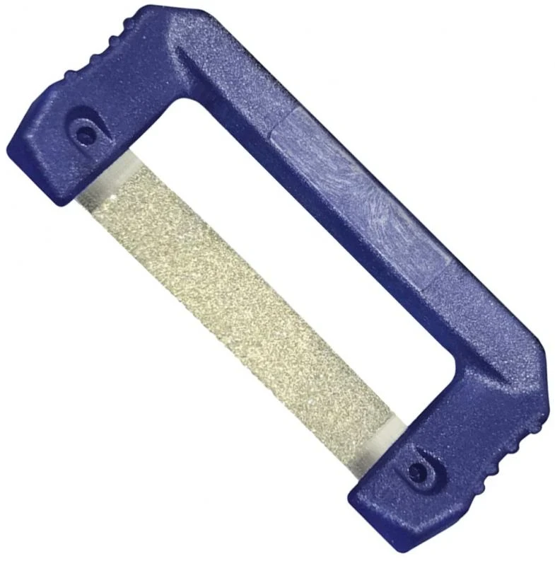 Streifen mit Streifenhalter PAUL Blau, Stärke 0,17 mm, einseitig mit normalem Diamantkorn