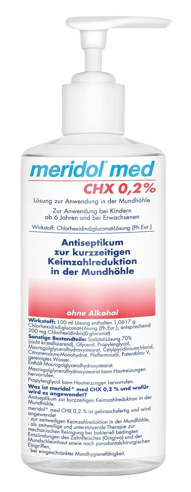Meridol Med CHX 0,2% Mundspüllösung, Flasche à 1 l