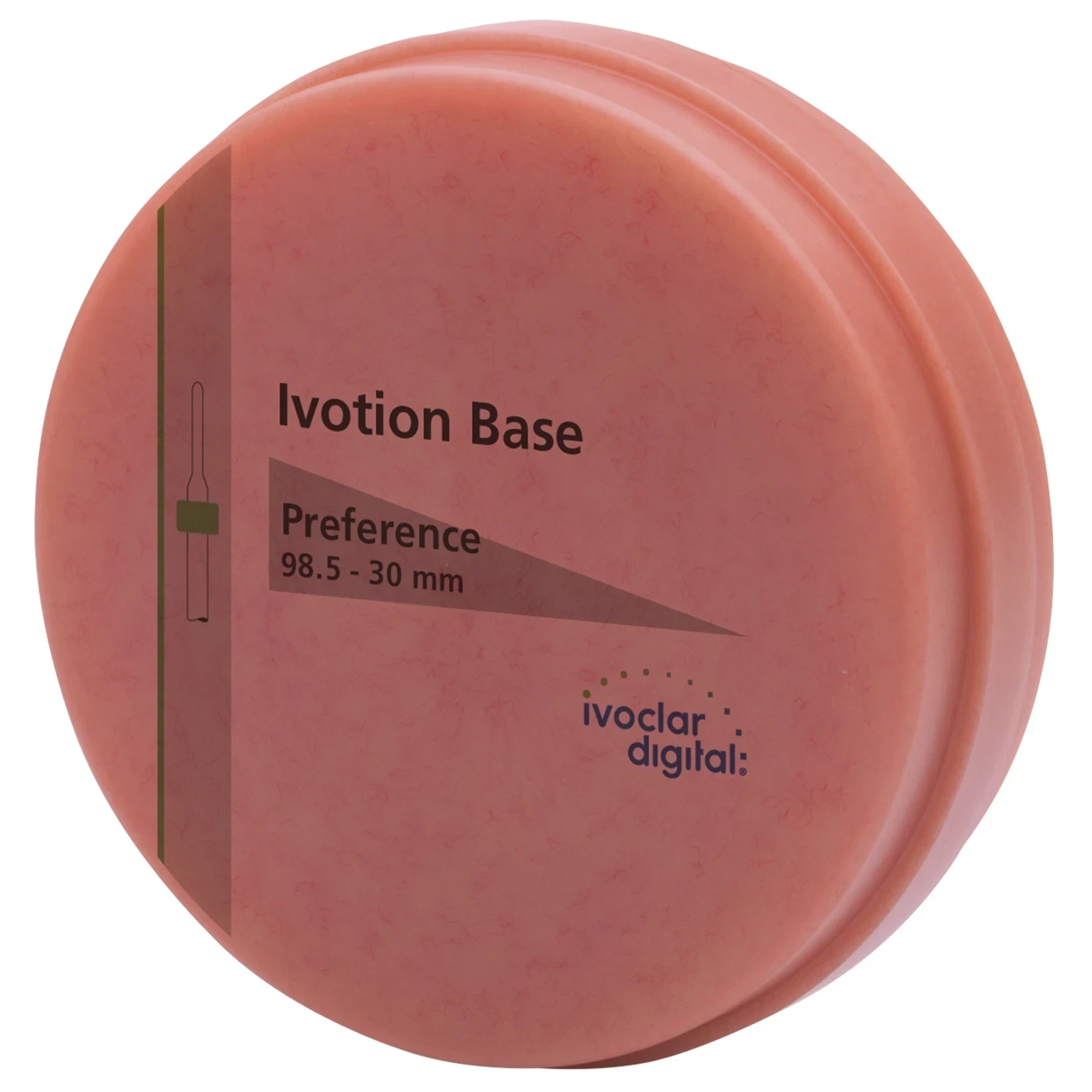 Ivotion Base, CAD/CAM Fräsrohling, Typ Disc, Farbe Preference, Stärke 30 mm, Ø 98,5 mm, PMMA 1 Stück