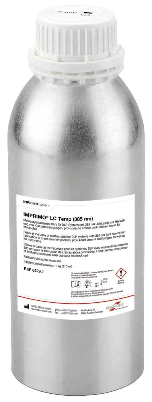 Imprimo LC Temp, für temporäre Versorgungen, A3, Flasche 1 kg