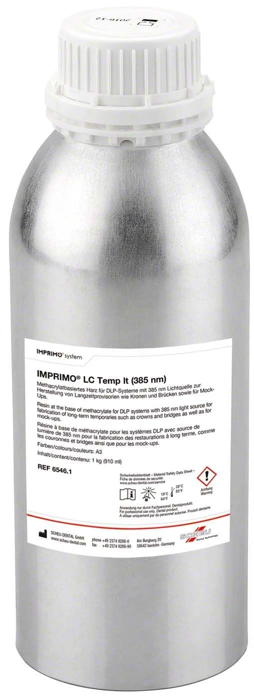 Imprimo LC Temp lt | Imprimo LC Temp, für temporäre Versorgungen, A3, Flasche 1 kg