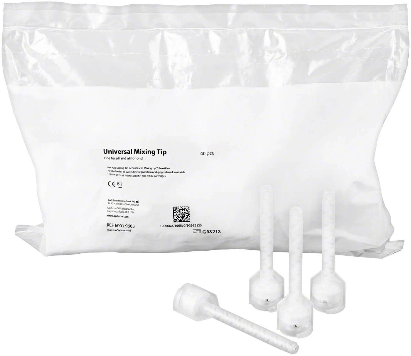 Mixing Tips Universal, transparent, Packung à 40 Stück