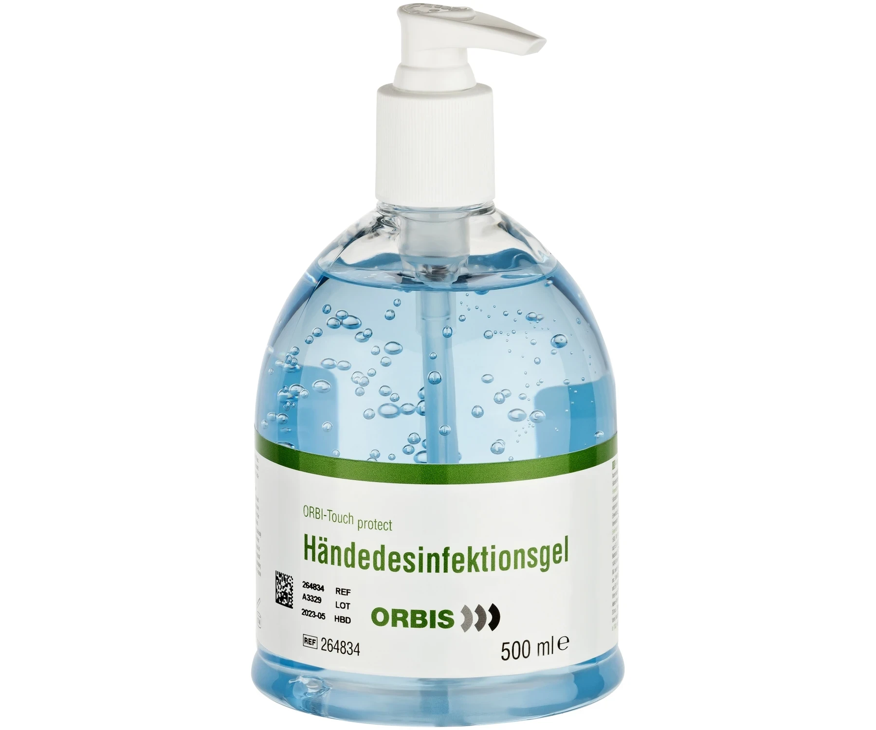 ORBI-Touch protect Händedesinfektionsgel Plus, Händedesinfektion, Duft neutral, Reinigung hygienische Händedesinfektion, Flasche 500 ml