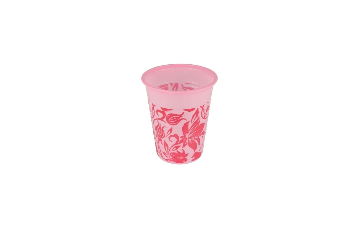 Monoart Trinkbecher Flower, rosa, 180 ml, Karton 1000 Stück