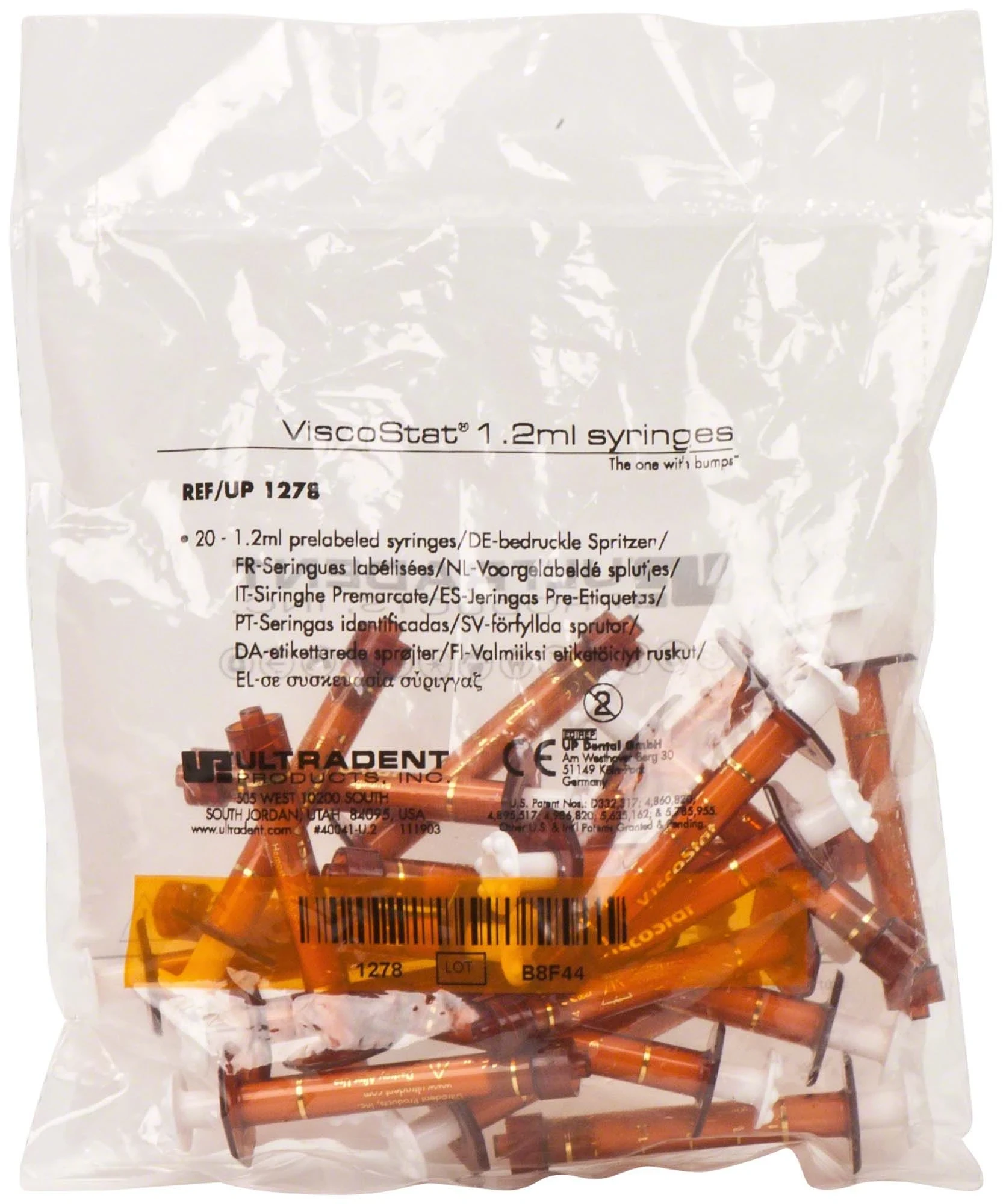 ViscoStat Leerspritze 1,2 ml, Packung à 20 Stück