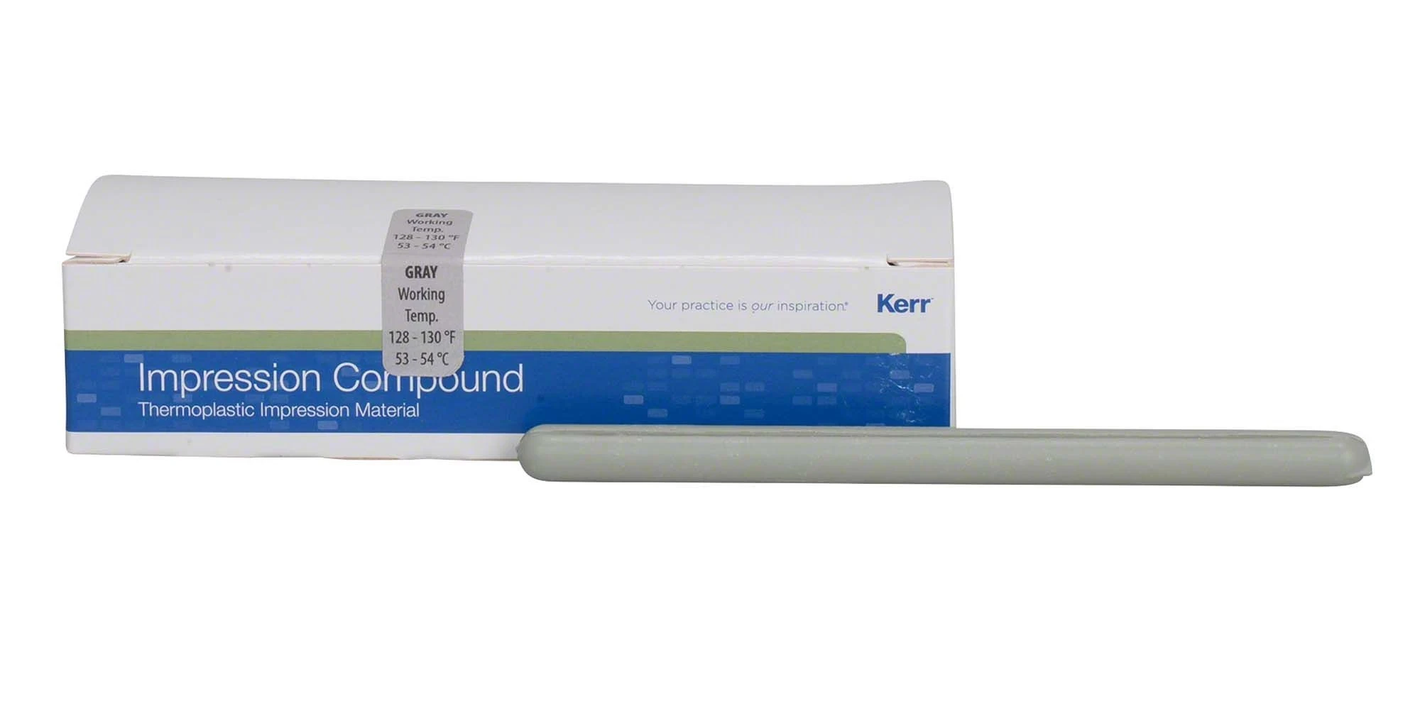 Impression Compound, Stangen, grau, 53°C, Packung à 15 Stück