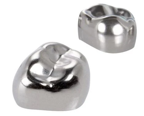 Edelstahlkronen UK 2. Milchmolar links ELL7, Ø mesial/distal 11,0, Packung 5 Stück