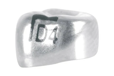 Edelstahlkronen, Milchmolar, UK 1, links, DLL4, ⌀ mesial/distal 8.4, Packung à 5 Stück