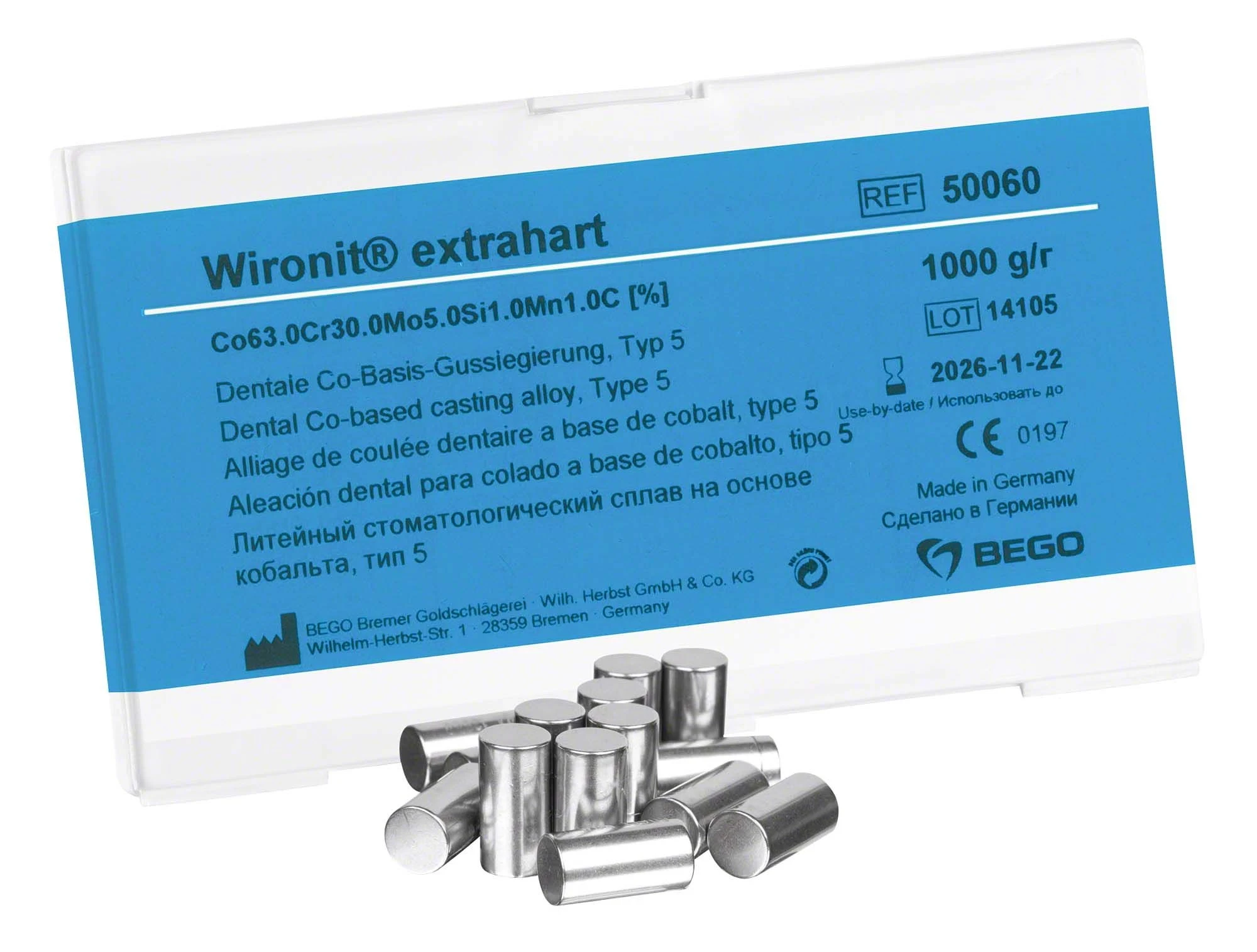 Wironit, extrahart, Packung à 1000 g
