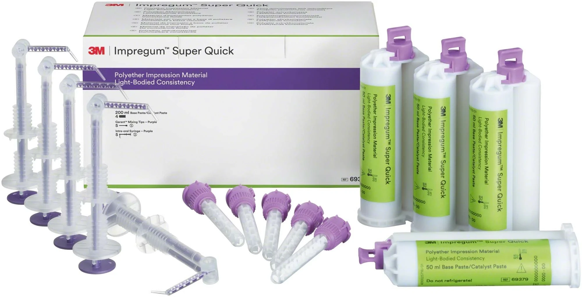 Impregum Penta Super Quick Light Body, Abformmaterial, 4 Doppelkartuschen à 50 ml, Set