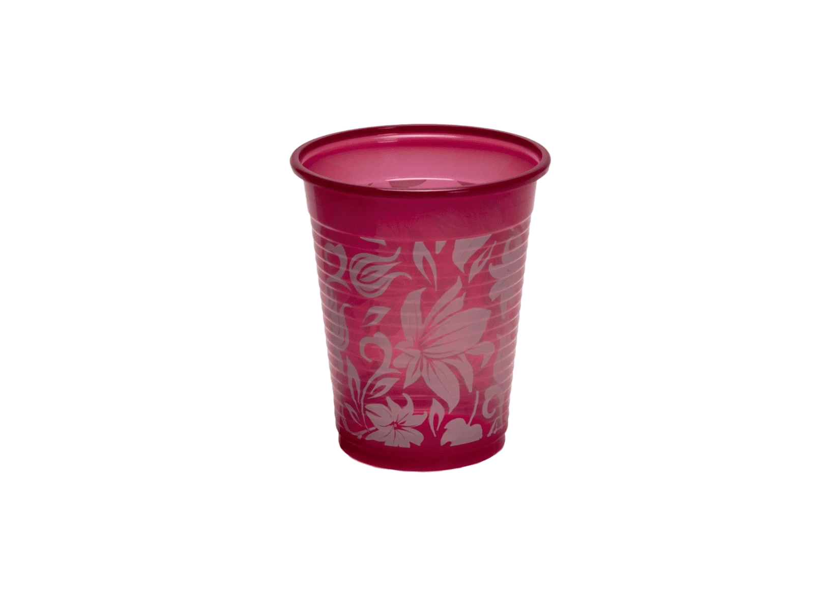 Monoart Trinkbecher Flower, 180 ml, weinrot, Packung 1000 Stück