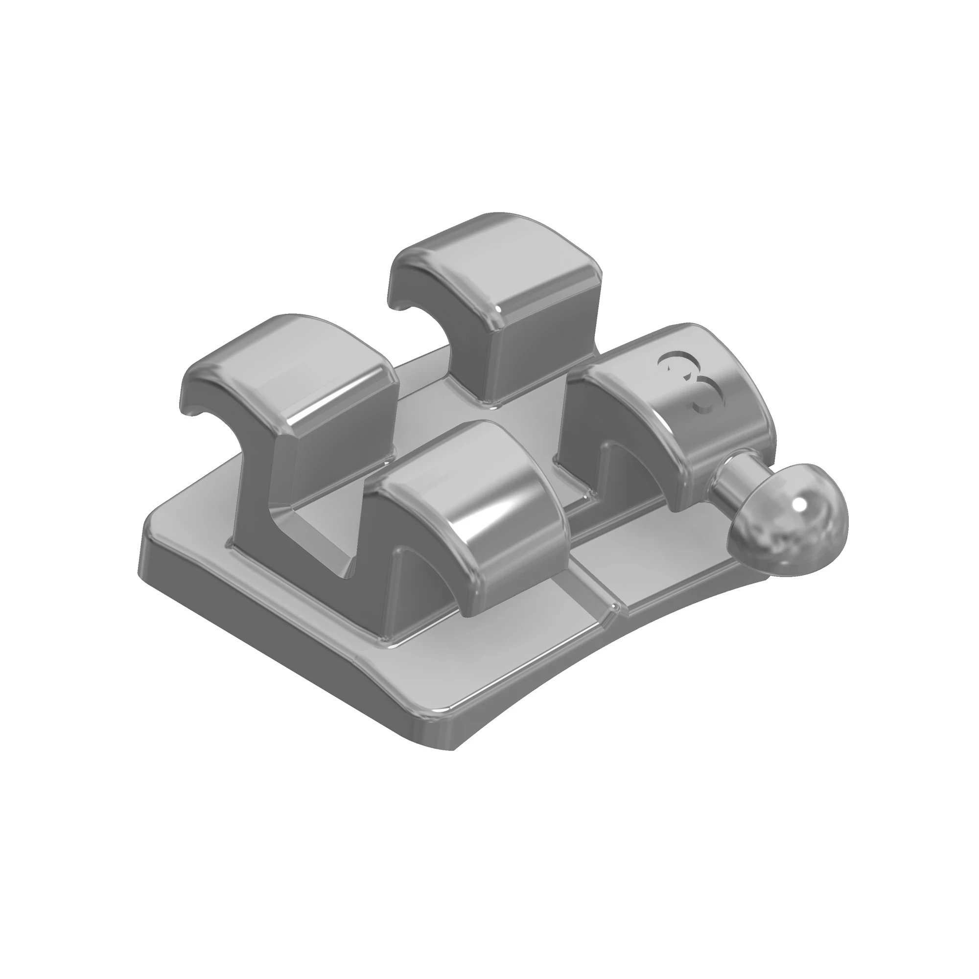 Mini Sprint II Brackets McLaughlin Bennett 5.0 .022" 200 Brackets 3 m. Haken, 200 Stück