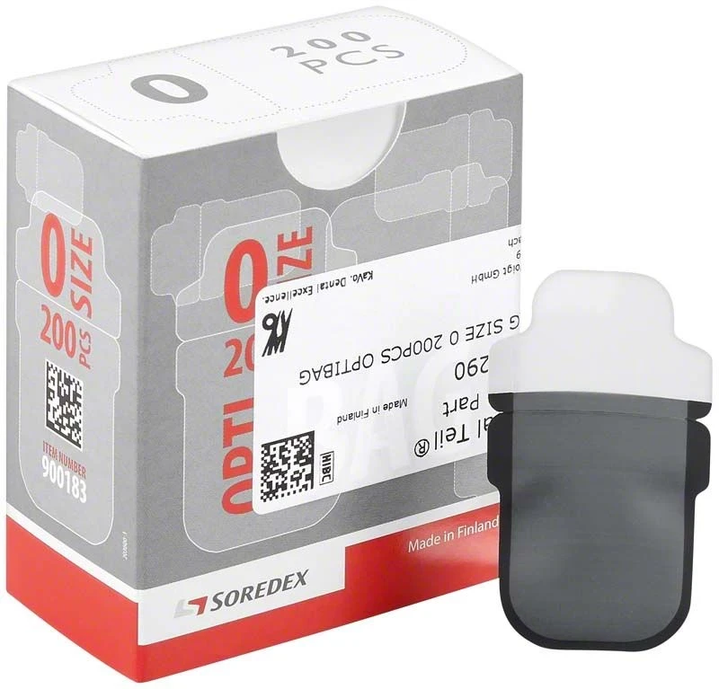 Schutzhüllen Digora Optime, Optibag, Gr. 0, 2 x 3 cm, Packung 200 Stück