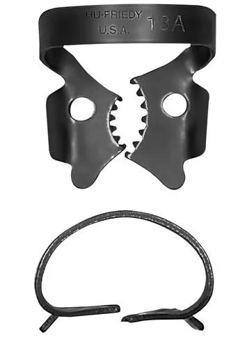 Kofferdam Klammer, Black Line, Nr.13A, Packung à 1 Stück