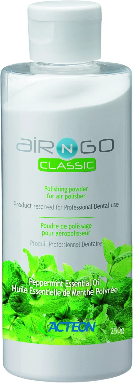 Air-N-Go Classic Pulverflasche, Pfefferminz, 4 Flasche à 250 g