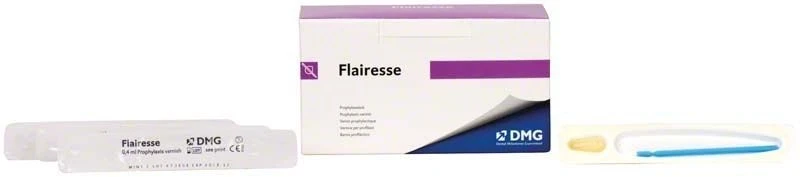 Flairesse Prophylaxelack Single Dose Fluoridlack, mint, Packung 35 x 0,4 ml