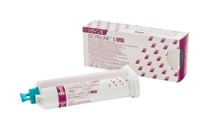Gc Reline II, Unterfütterungsmaterial, silikonbasiert, soft, Kartusche à 48 ml