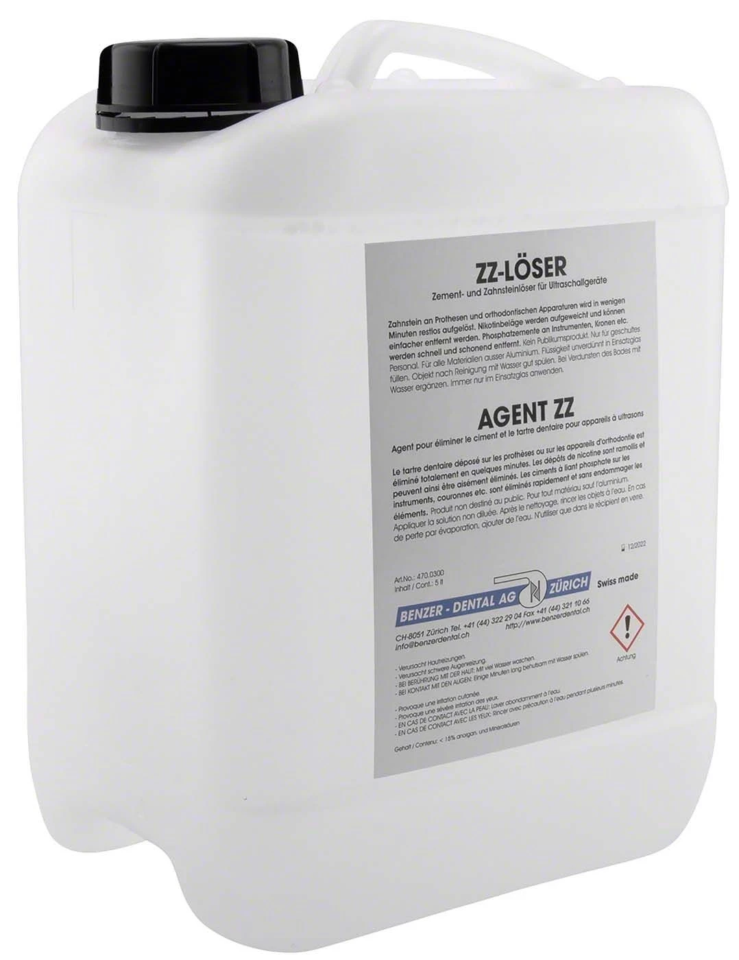 Zement- und Zahnsteinlöser, Kanister à 5 Liter