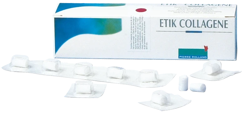 Etik Collagene, einzeln, steril verpackt, Blister à 25 Zylinder